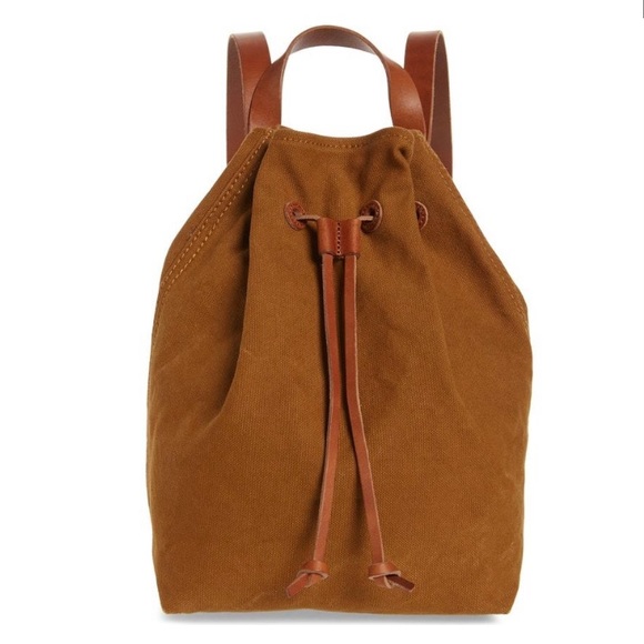 Madewell Handbags - NWT Madewell Somerset Canvas Backpack In Acorn